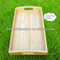 natural dinner bamboo tray